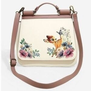 Loungefly Disney Bambi Embroidered Crossbody Bag With Beading